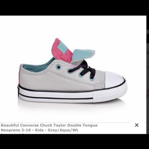 Toddler Chuck Taylor converse double tongue